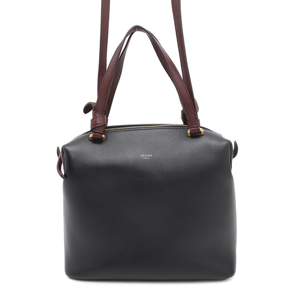 Celine Soft Cube Leather Handbag Black Bag